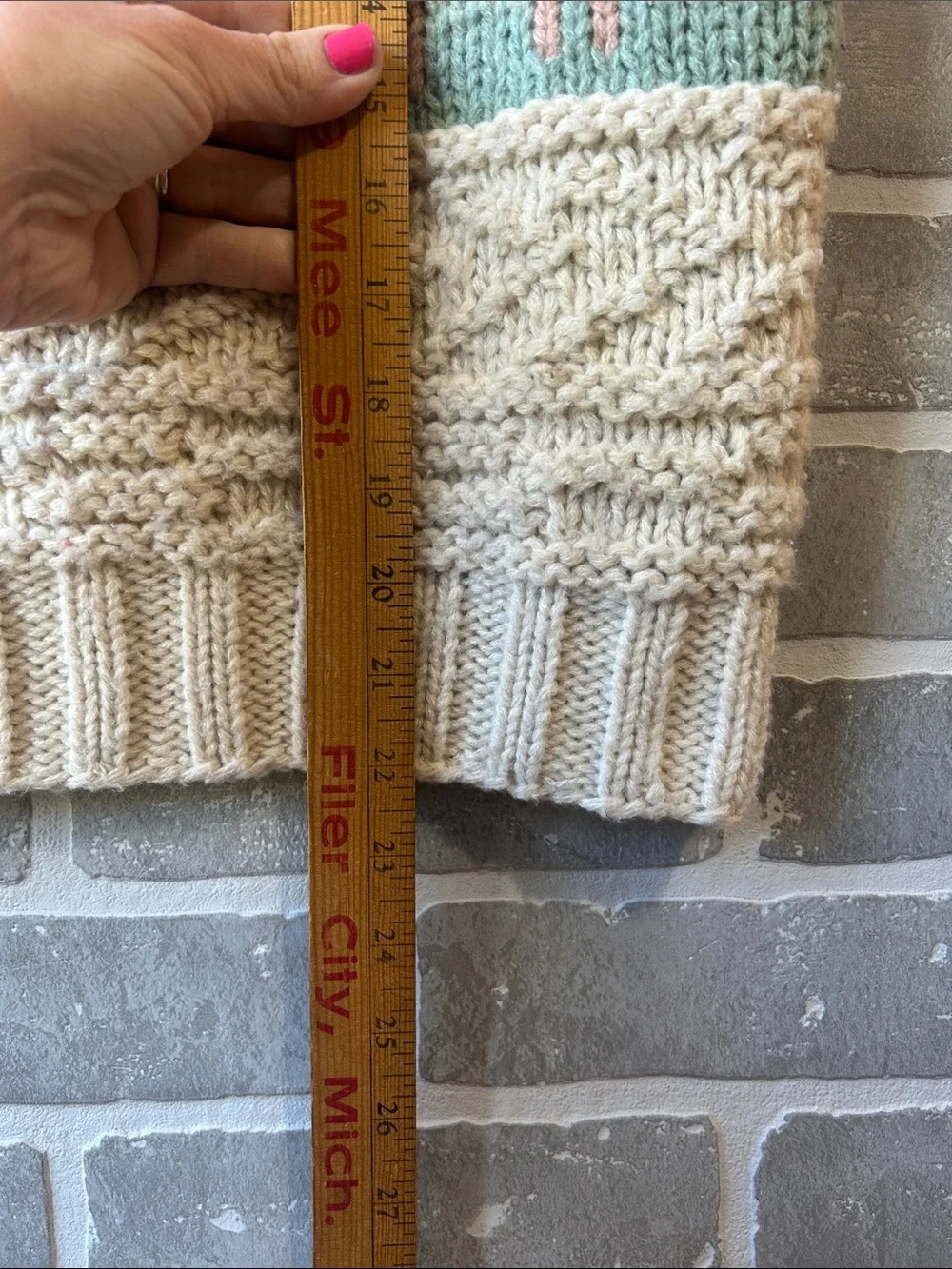 Vintage Russ Petites Cottagecore Sweater Vest Farm Sheep‎ Knit Size M